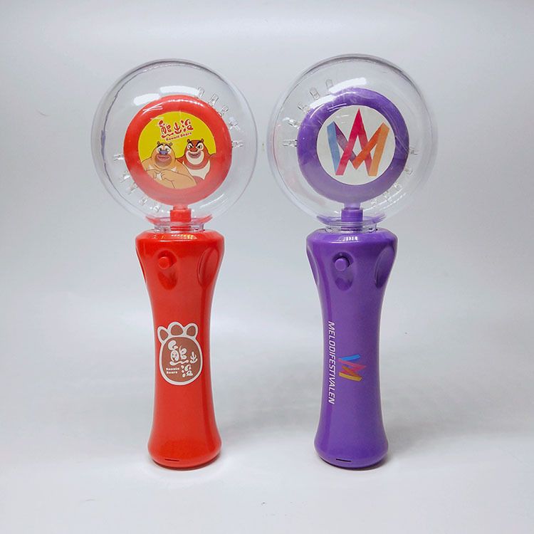 LED light-emitting rotating ball with electric LED rotating flashing stick, a popular Halloween gift detail image 4