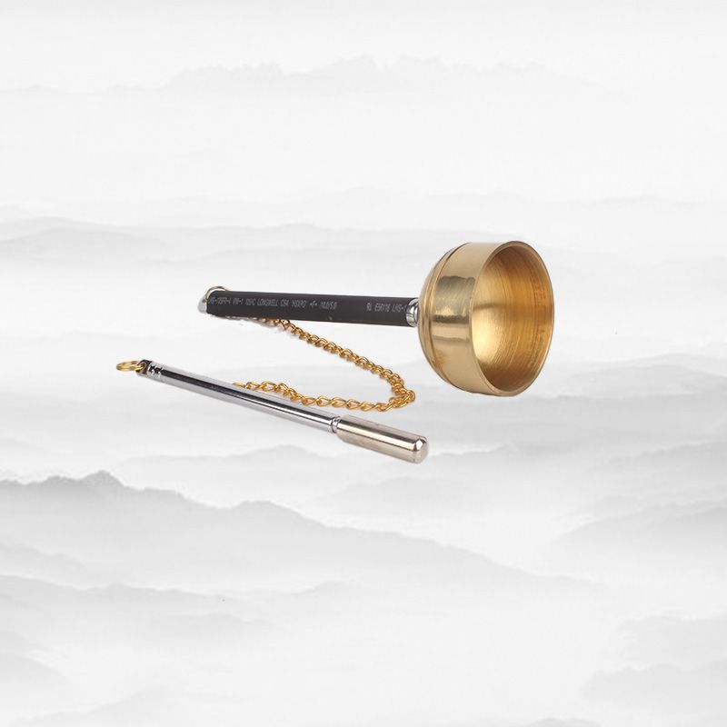 Pure copper telescopic guiding chime, a copper chime for chanting Buddha's name and assisting in chanting Application Scenario