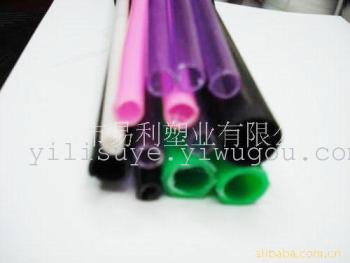 Colored plastic rubber hard pipe
