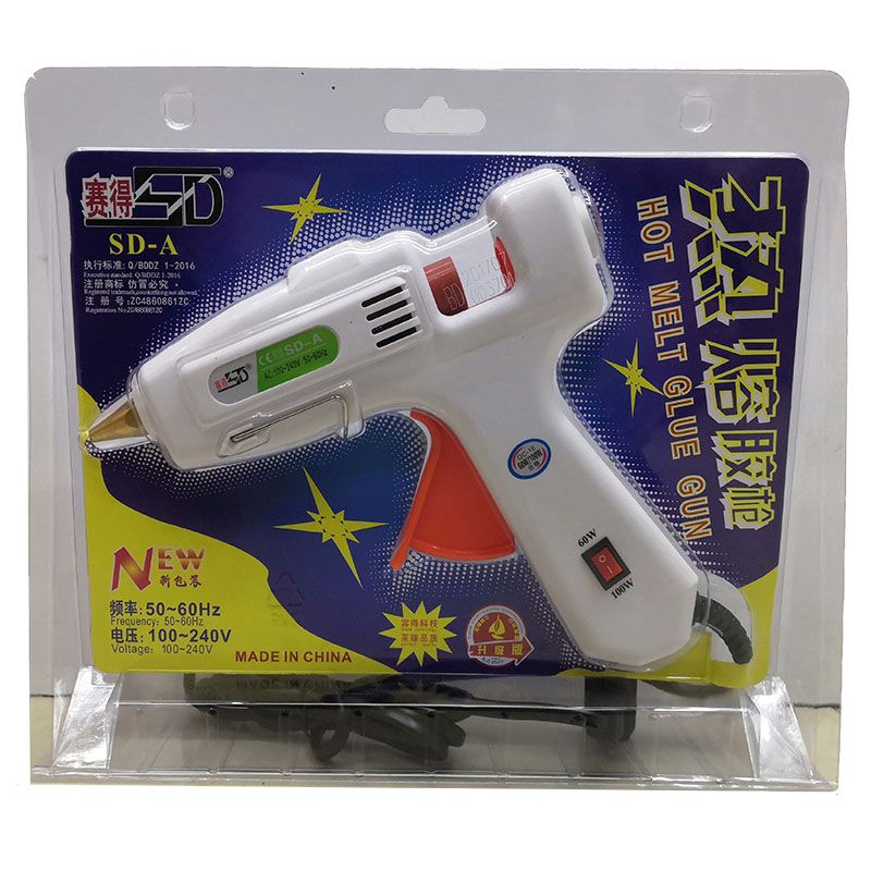 【 Fixed Customer 】60/100W white large glue gun with switch, suitable for 11mm thick glue sticks, factory direct sales Specification image