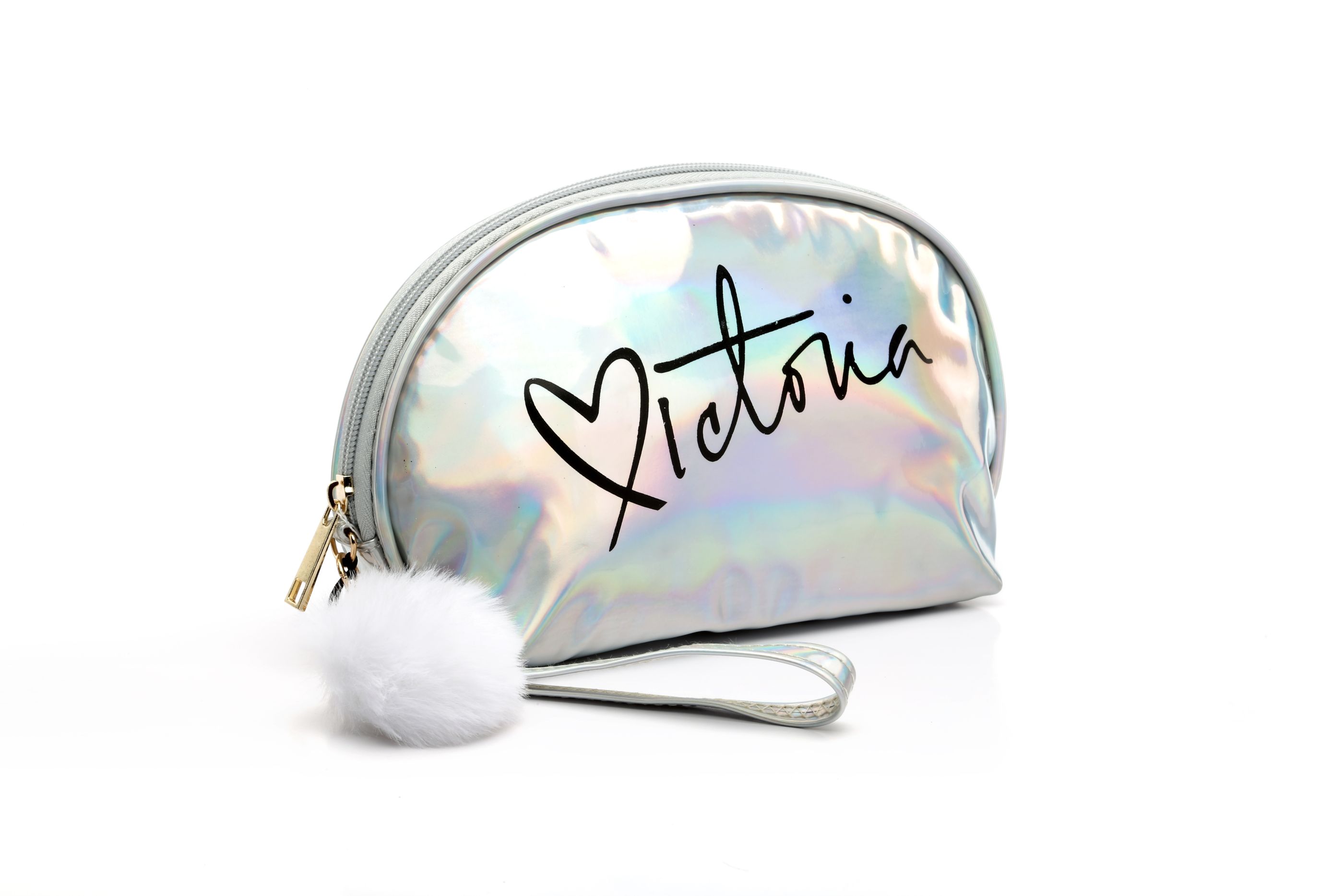 PVC镭射化妆包厂家直销镭射PU化妆袋可定制LOGO便携手拿包详情图2