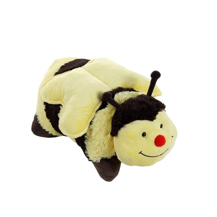  厂家直销小孩生日礼物带触角蜜蜂毛绒玩具萌萌可爱小蜜蜂毛绒公仔详情1