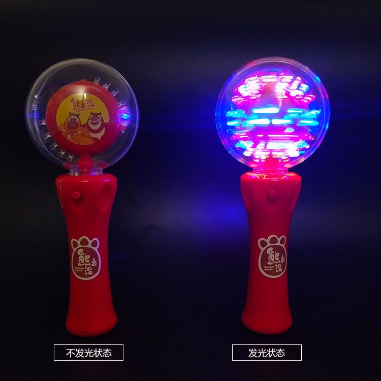 LED light-emitting rotating ball with electric LED rotating flashing stick, a popular Halloween gift detail image 8