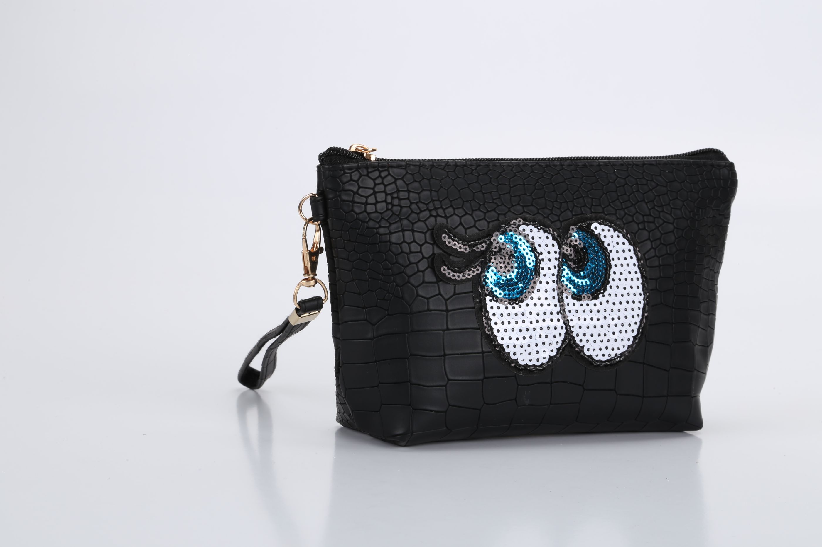 欧美热销布鲁斯眼睛化妆包厂家直销PU化妆袋卡通手拿包详情图3