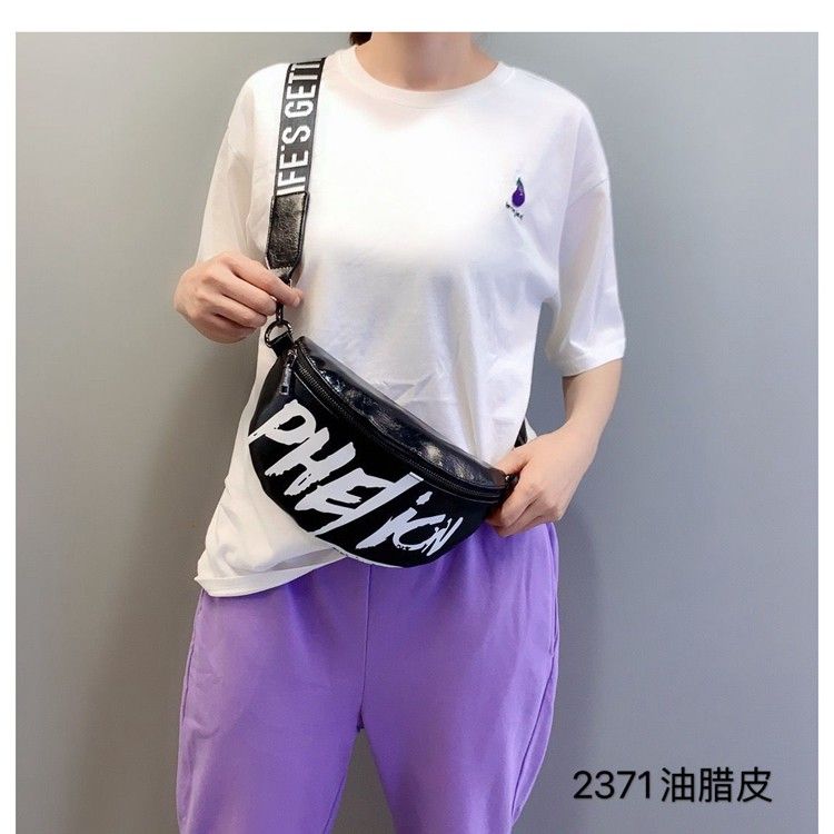 新款单肩包欧美时尚女包尼龙包百搭撞色斜挎包轻便包包购物袋221