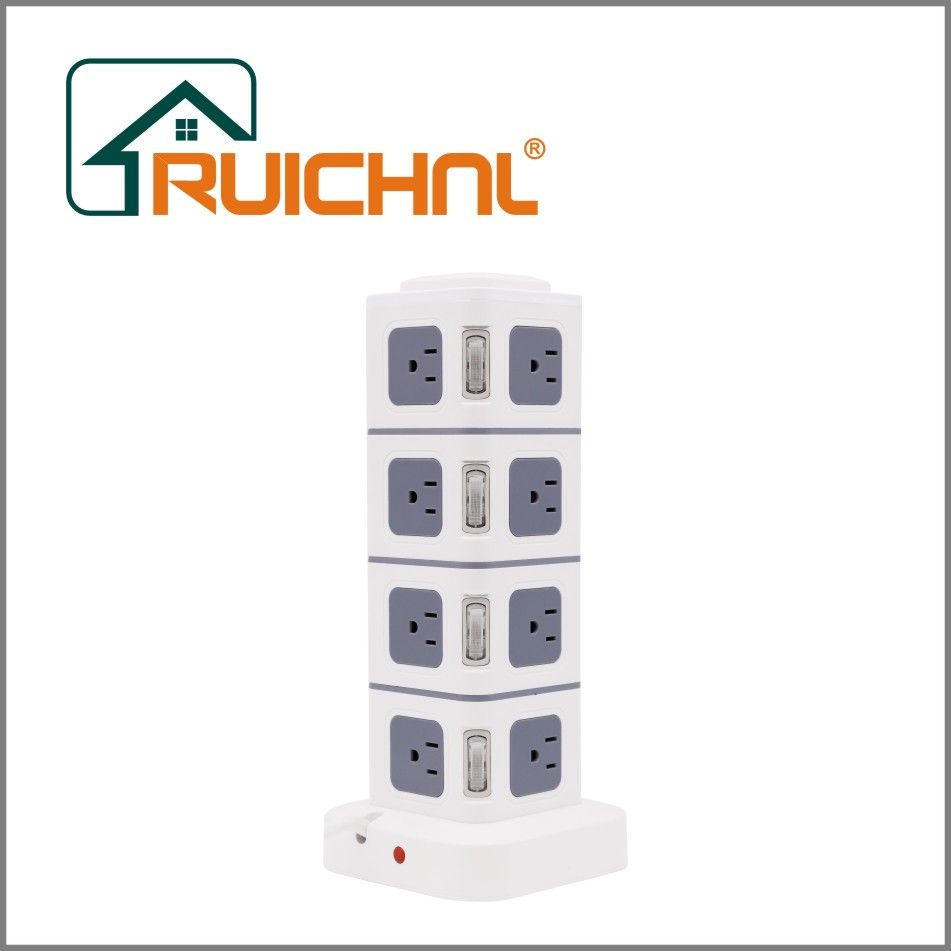 四层美标立式插座带手机充电 2USB插座详情图12