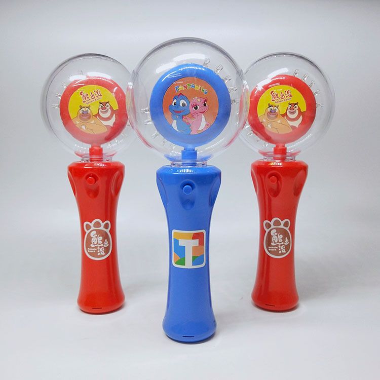 LED light-emitting rotating ball with electric LED rotating flashing stick, a popular Halloween gift detail image 3