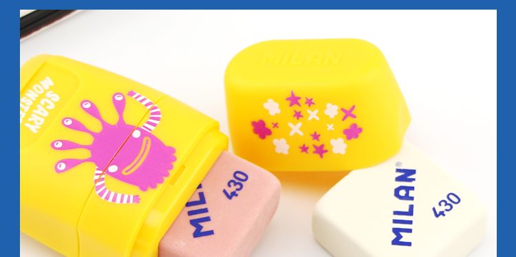 Spanish MILAN Square eraser for students and children, 430 pic 12