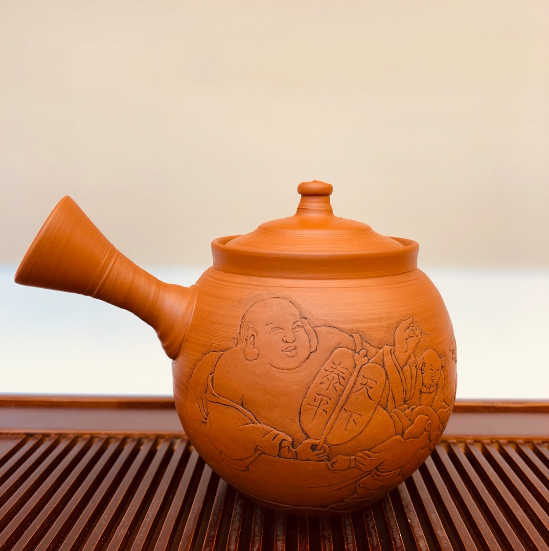 日本常滑烧急须壶  茶壶图