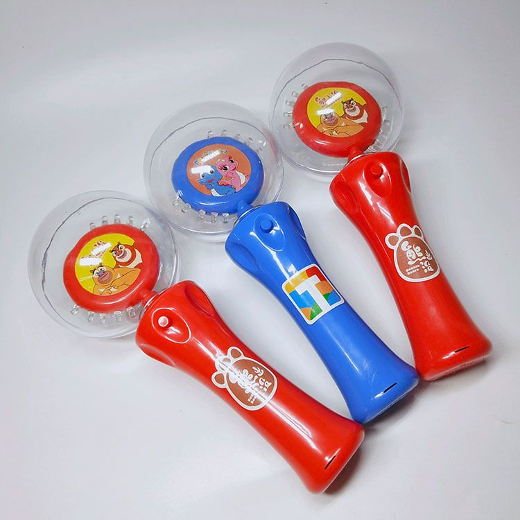 LED light-emitting rotating ball with electric LED rotating flashing stick, a popular Halloween gift detail image 1