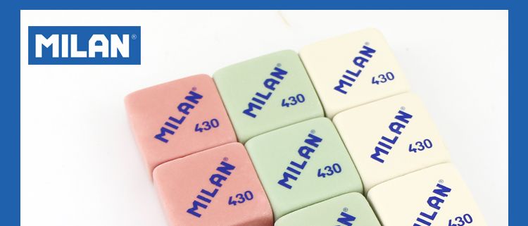 Spanish MILAN Square eraser for students and children, 430 pic 1