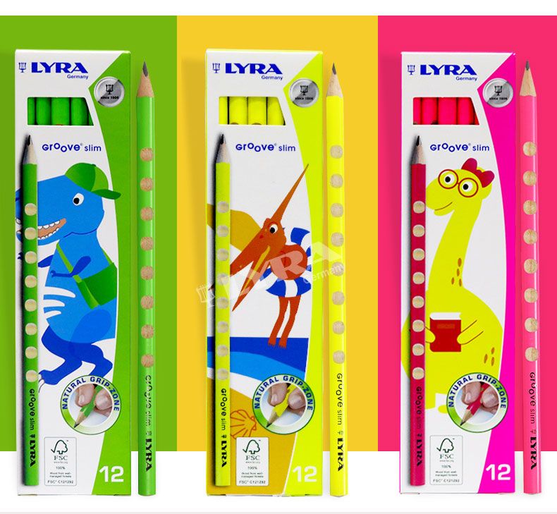 German LYRA Artistic HB Hole Lead (Fluorescent Green) L1760001 colored pen barrel detail image 3