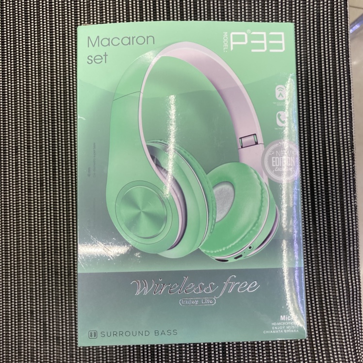 薄荷绿电脑耳机