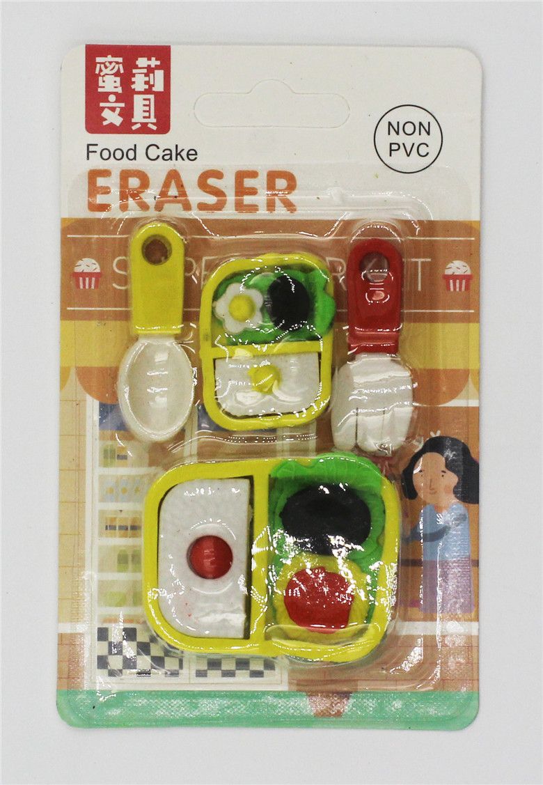 Xk-011造型橡皮牛排餐叉快餐茶壶等食品造型DIY可爱仿真橡皮擦详情图3