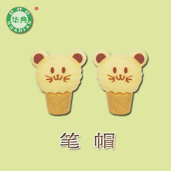 pvc soft rubber pen tip silicone pen cap pen cover custom creative 3d three-dimensional figure cartoon pen cap custom Specification drawing