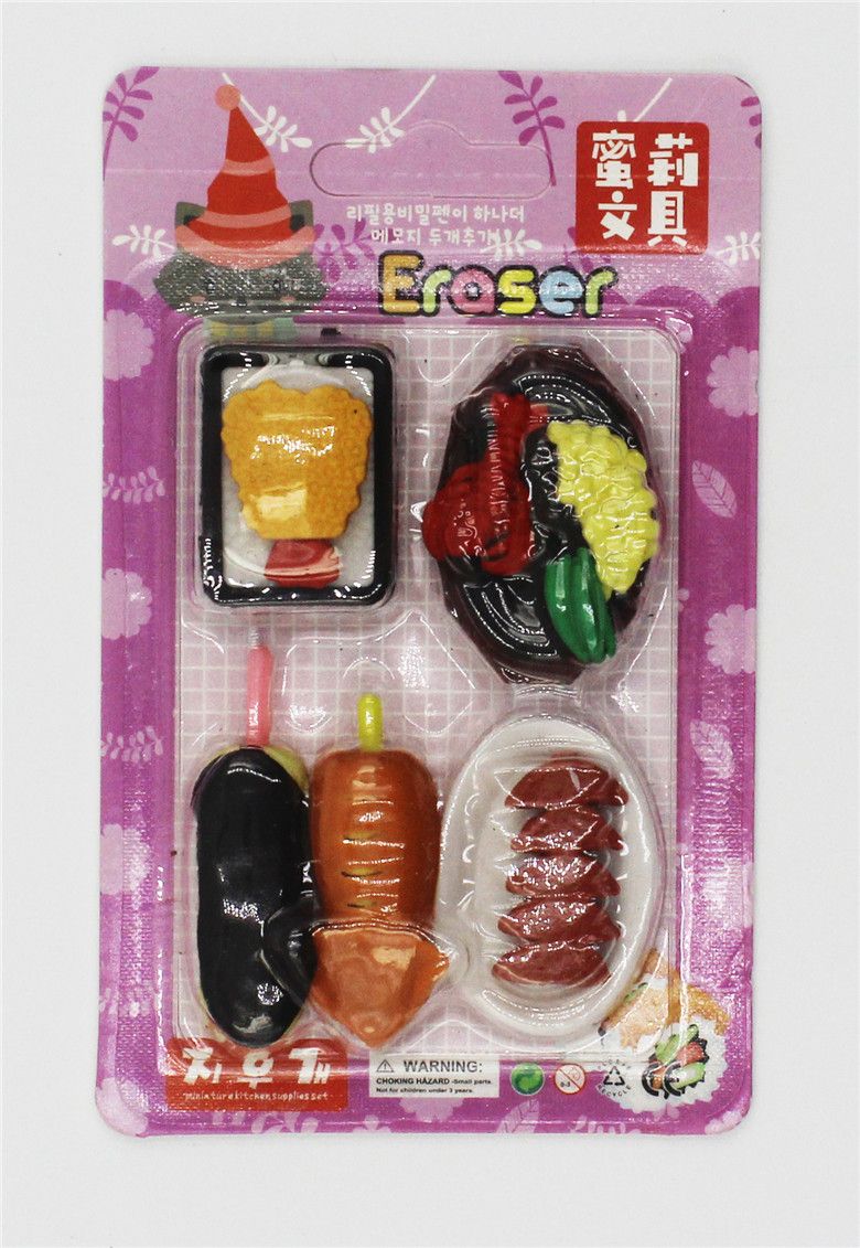 Xk-017造型橡皮棒冰冰激凌食品造型蛋糕甜点DIY 可爱仿真橡皮擦详情图3