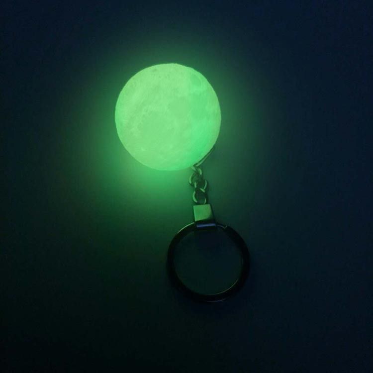 LED moon lamp pendant, 3D printed pet ball, can be single-color or seven-color with long-lasting bright flash detail image 3