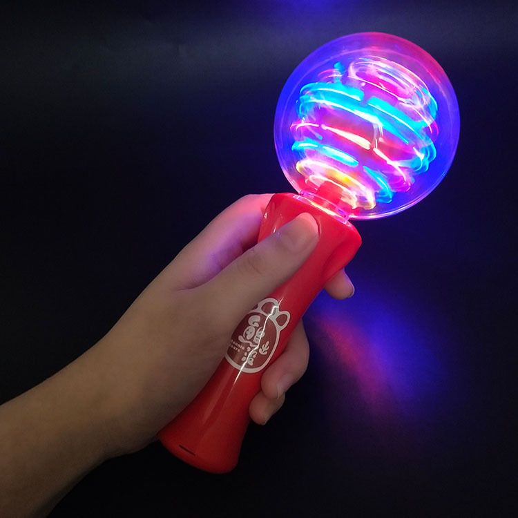 LED light-emitting rotating ball with electric LED rotating flashing stick, a popular Halloween gift detail image 9