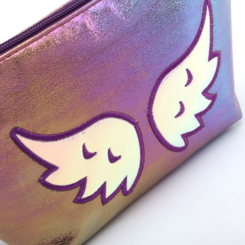 The 2020 best-selling cracked colorful sailboat bag with copyright and patent, the colorful fabric makeup bag, and the angel wing clutch bag detail image 17