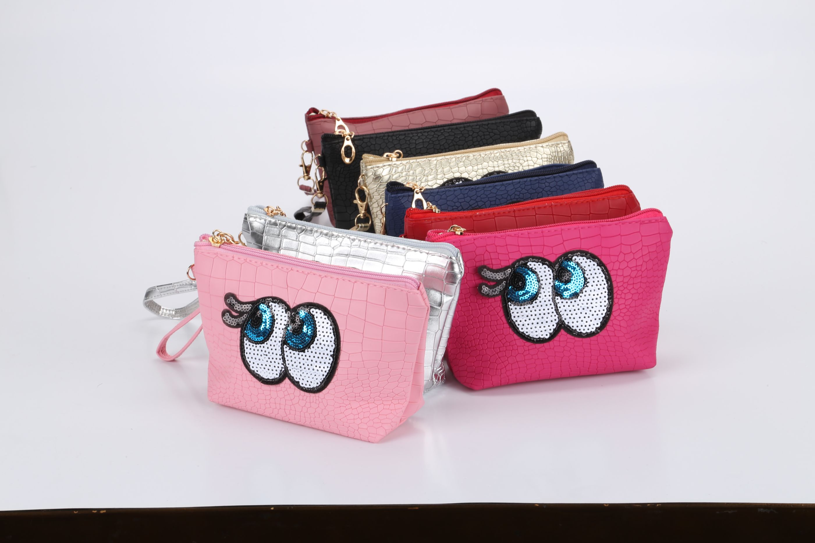 欧美热销布鲁斯眼睛化妆包厂家直销PU化妆袋卡通手拿包详情图8