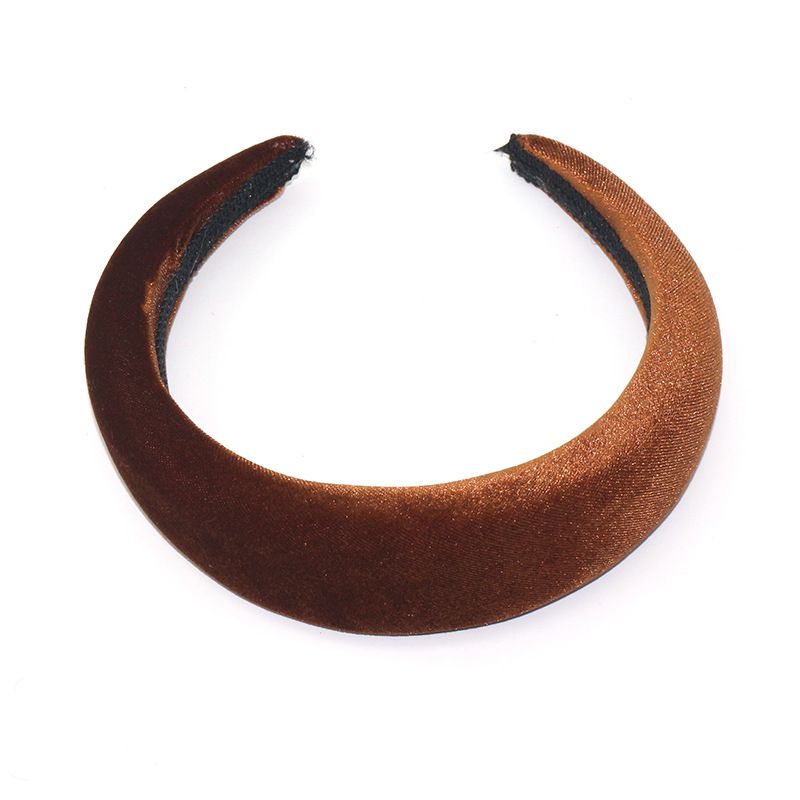 Wholesale of cross-border bestsellers, Ins influencer style, European and American sponge hair bands, fluorescent wide-edge hair bands, and fabric headbands Specification image