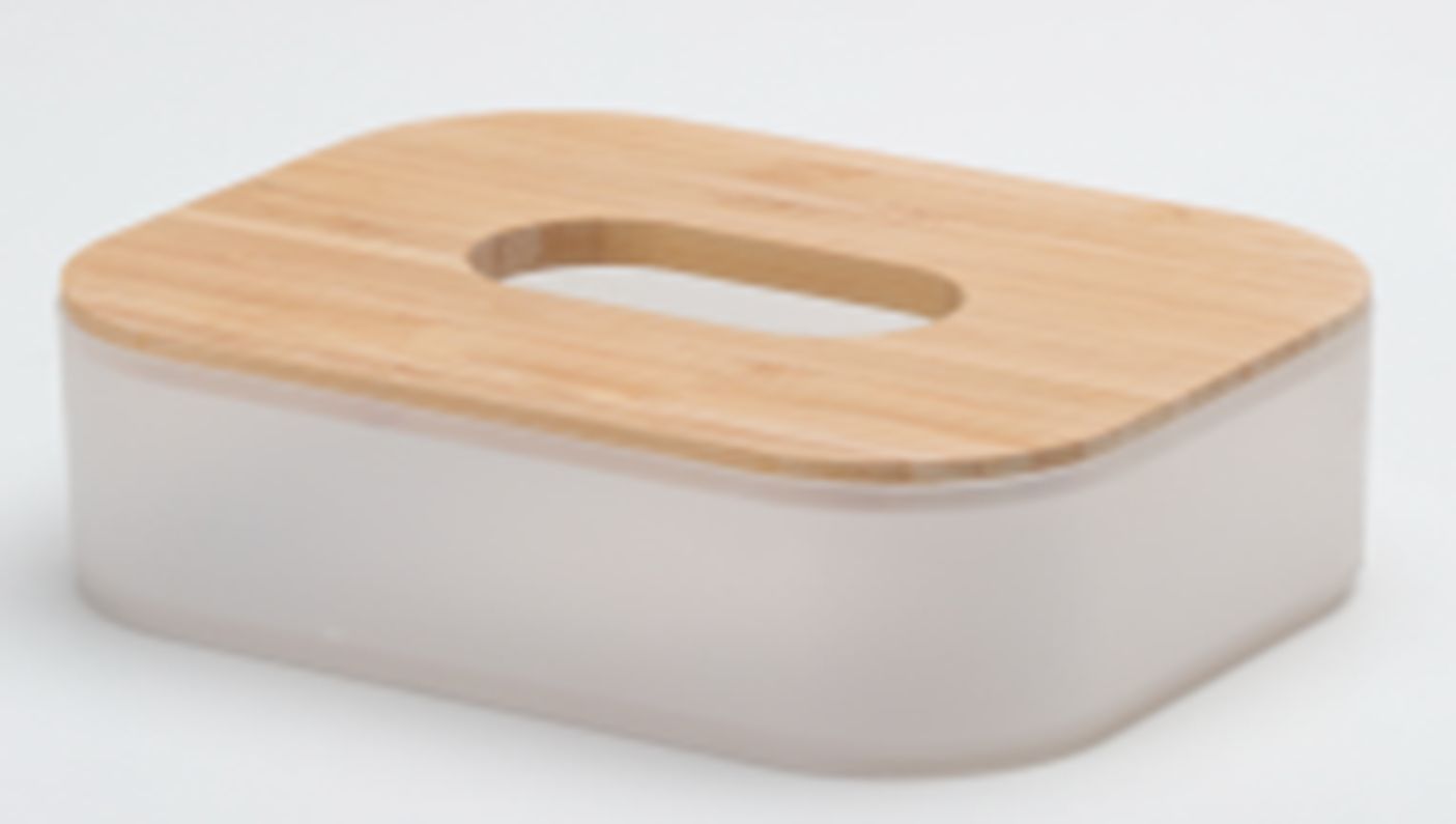 Yiwu Selection small paper towel box with bamboo cover /34391 full figure