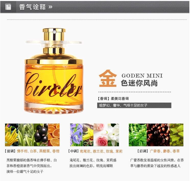 旋动香水circle持久玫瑰清新淡香男女士香水车载邂逅旋转详情图6