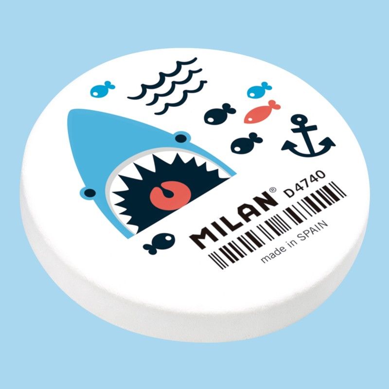 Spanish MILAN Milan Round Eraser (Shark Style) PNMD4740 pic 3