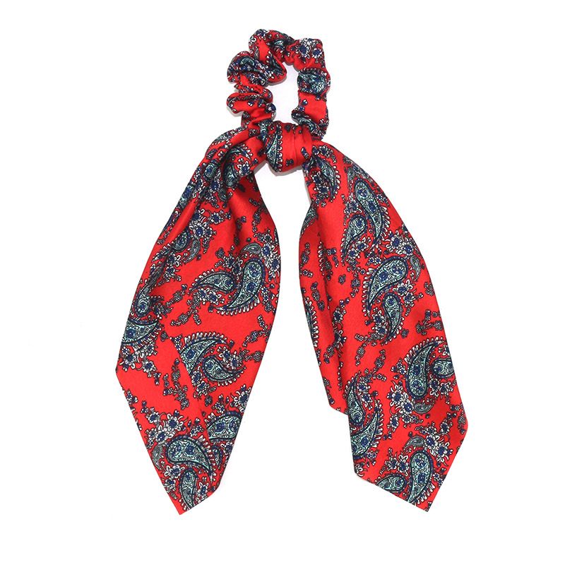 Wholesale of new cross-border ponytail ribbons, large intestine rings, knotted handkerchiefs, tassel hair bands and hair accessories from Europe and America details Picture