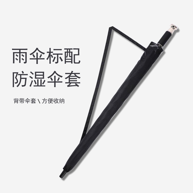 Rolls-Royce automatic umbrella, long-handled umbrella, large and extra-large straight-handled umbrella, men's and women's sunshade, black vinyl custom advertising umbrella Application Scenario