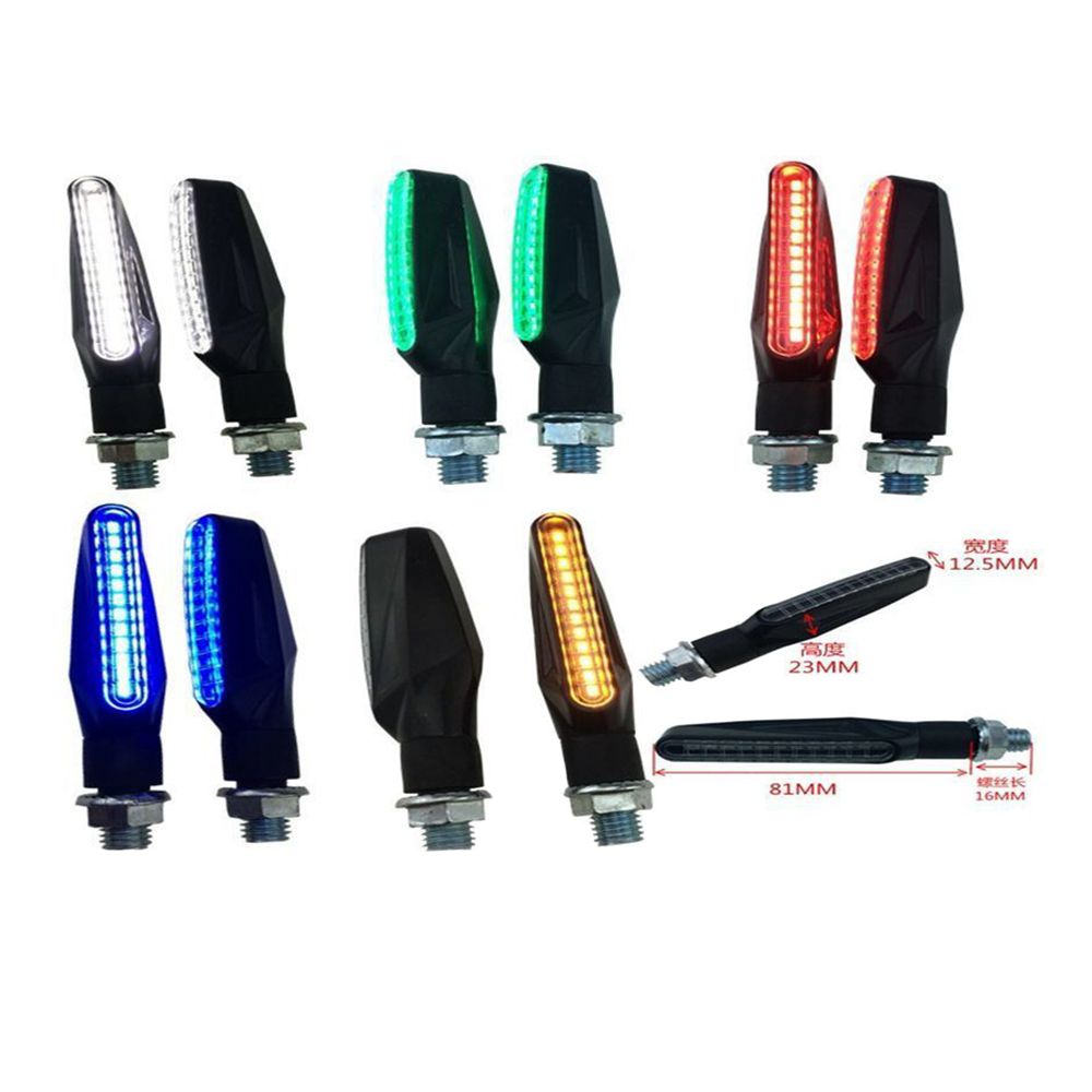 Motorcycle modification parts: Personalized and creative LED waterproof flowing light, running horse and flowing water, turn signal lights, and turn indication lights