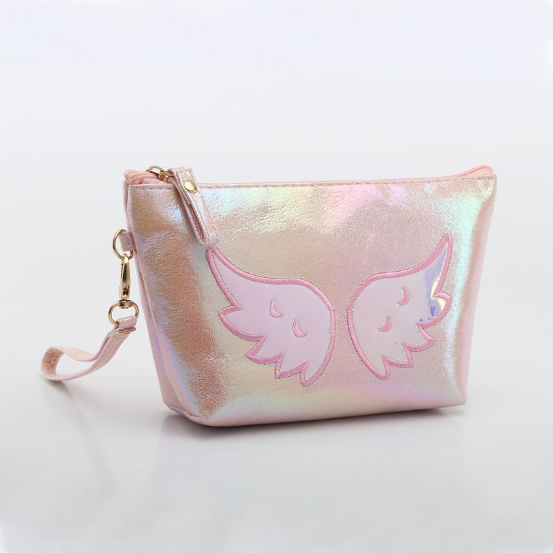 The 2020 best-selling cracked colorful sailboat bag with copyright and patent, the colorful fabric makeup bag, and the angel wing clutch bag detail image 11