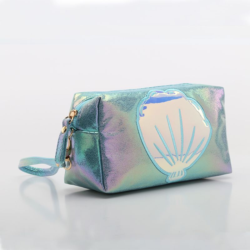 The popular foreign trade "Phantom Color Crack Prince Bag" is a copyrighted and patented "colorful fabric cosmetic bag" and a "shell handbag" detail image 6