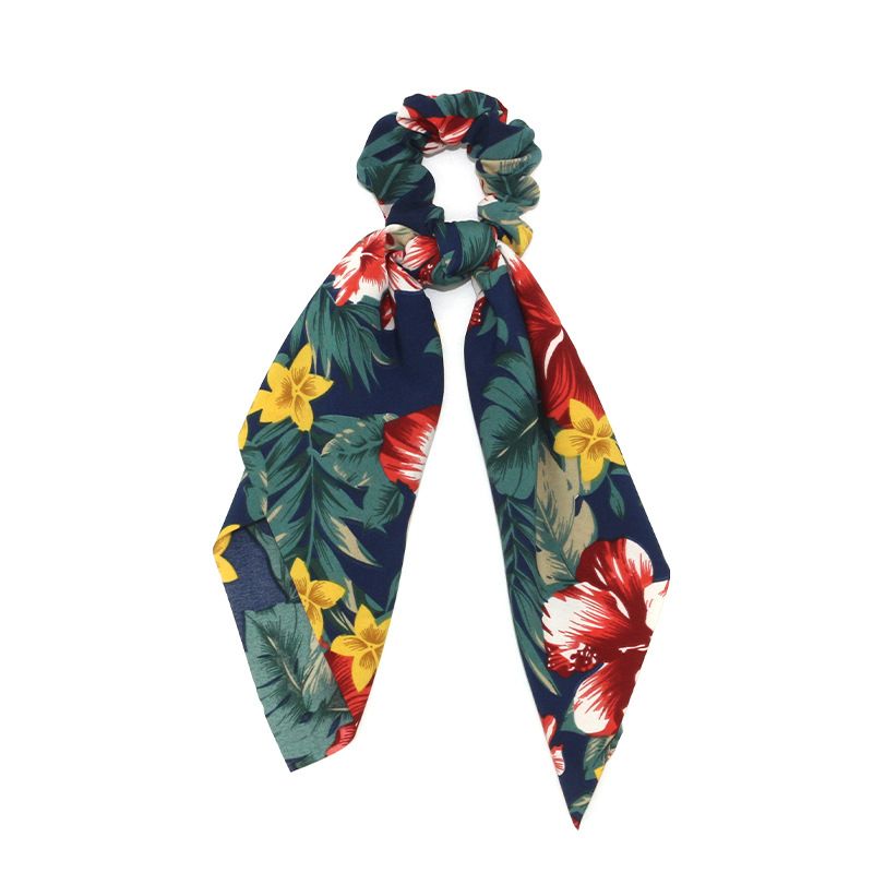 Wholesale of new cross-border European and American large intestine rings, ribbon hair bands, tassel ponytail scarves and women's hair accessories from the manufacturer detail image 3