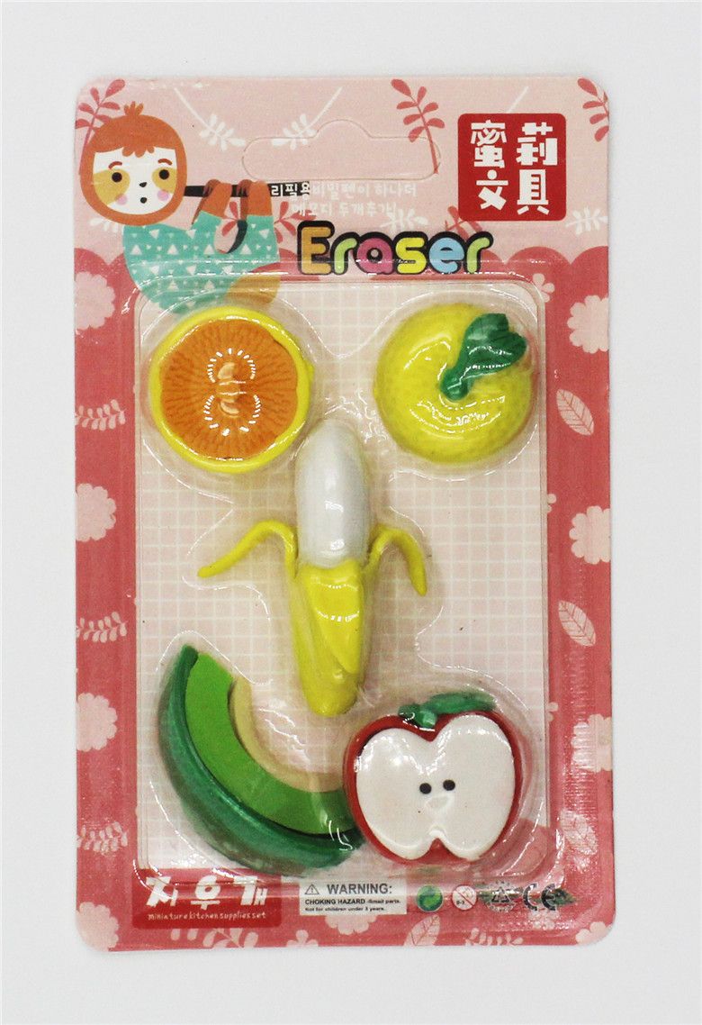 Xk-004造型橡皮韩国文具可爱橡皮擦3D 精美创意水果橡皮详情图3