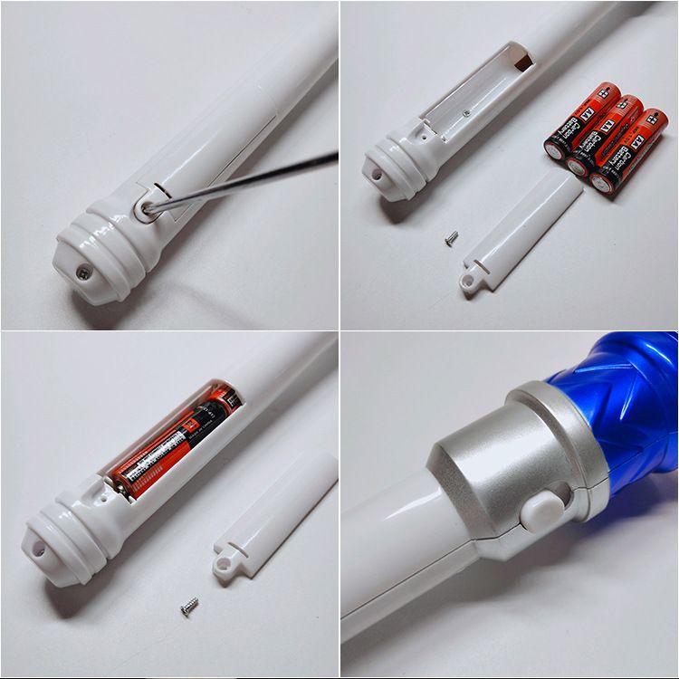 雪花发光旋转棒 五角星手柄发光棒 儿童魔法七彩星星棒详情图6