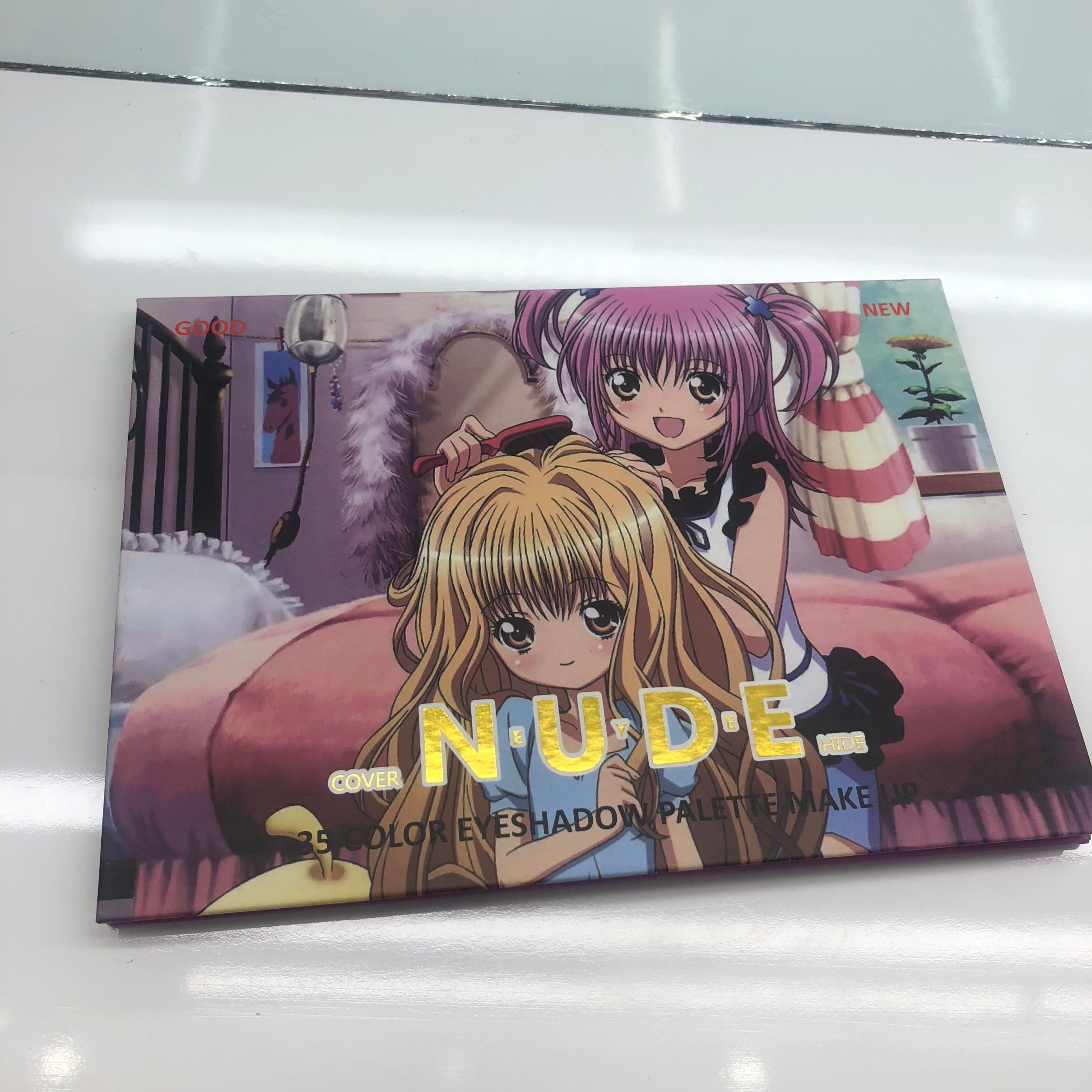 35 color hot style foreign trade 100 change small sakura cartoon animation paper eye shadow tray thumbnail
