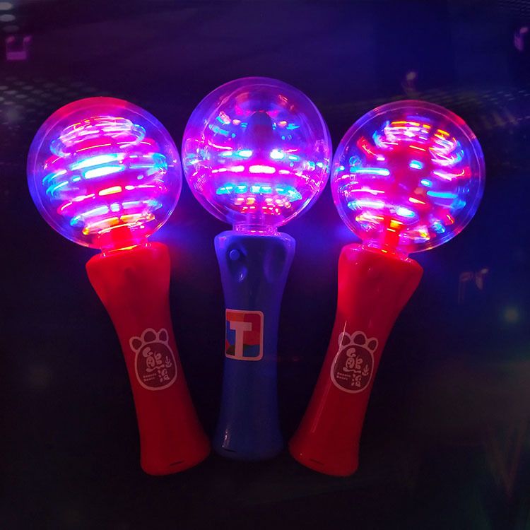 LED light-emitting rotating ball with electric LED rotating flashing stick, a popular Halloween gift Specification image