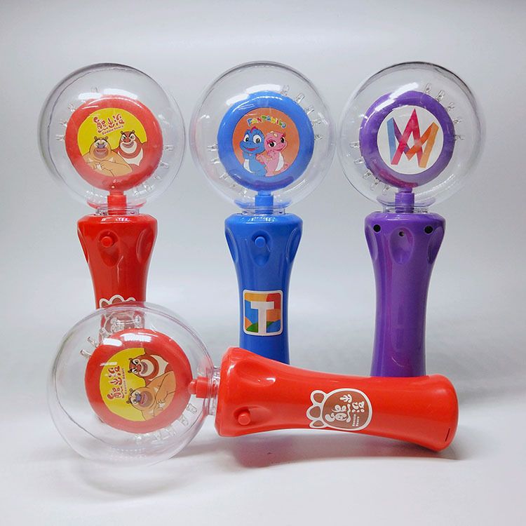 LED light-emitting rotating ball with electric LED rotating flashing stick, a popular Halloween gift detail image 5