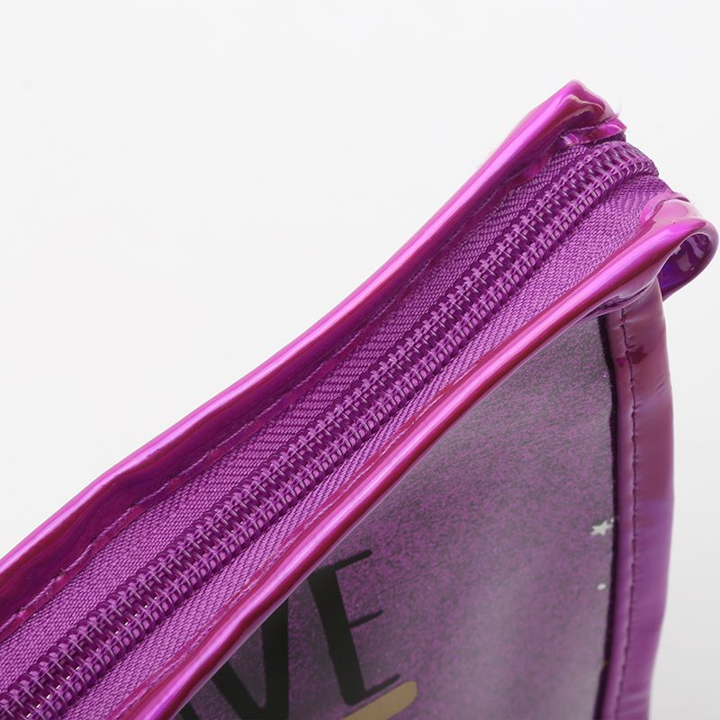 PVC流沙公文包可定制logo金粉拼接洗漱包防水化妆品收纳包详情图15