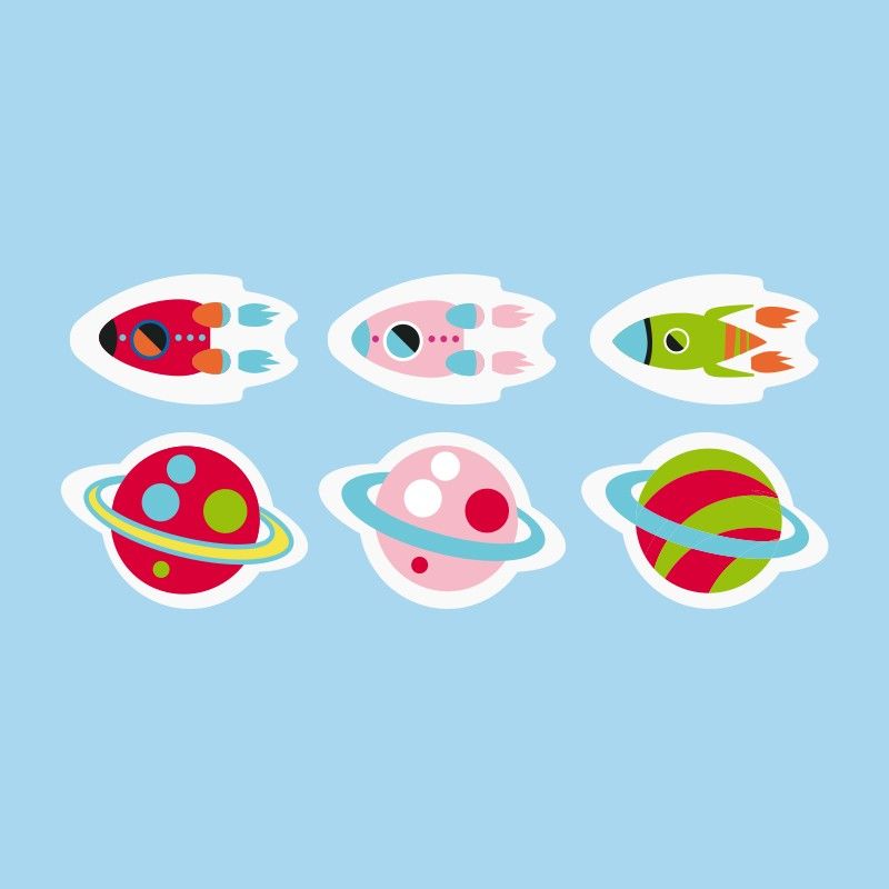 Spanish MILAN Milan Children's Personalized Eraser (Universe Edition) PNM4740SH Specification image