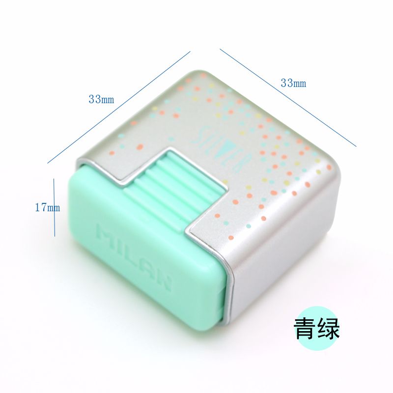 Spanish MILAN square eraser with silver case CMMS430SL Item Picture