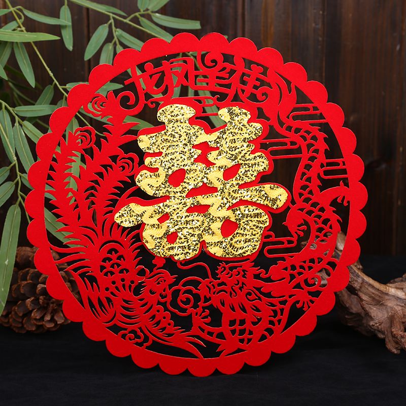 Self-adhesive flannel - Dragon and Phoenix