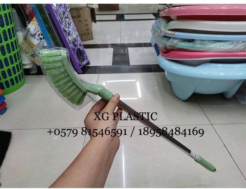 马桶刷卫生间方头马桶刷不锈钢杆耐用卫生间清洁刷时尚马桶刷子详情图3