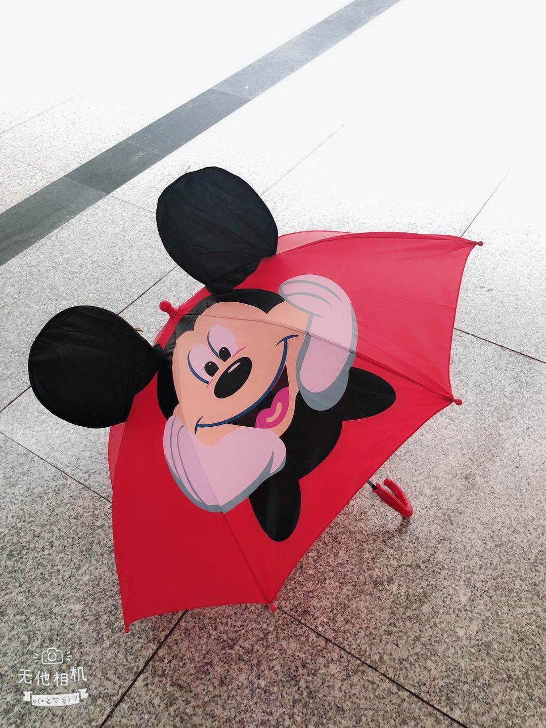 千家旺儿童雨伞卡通立体耳朵伞创意礼物雨伞定制logo动物耳朵舞蹈小童伞详情图6