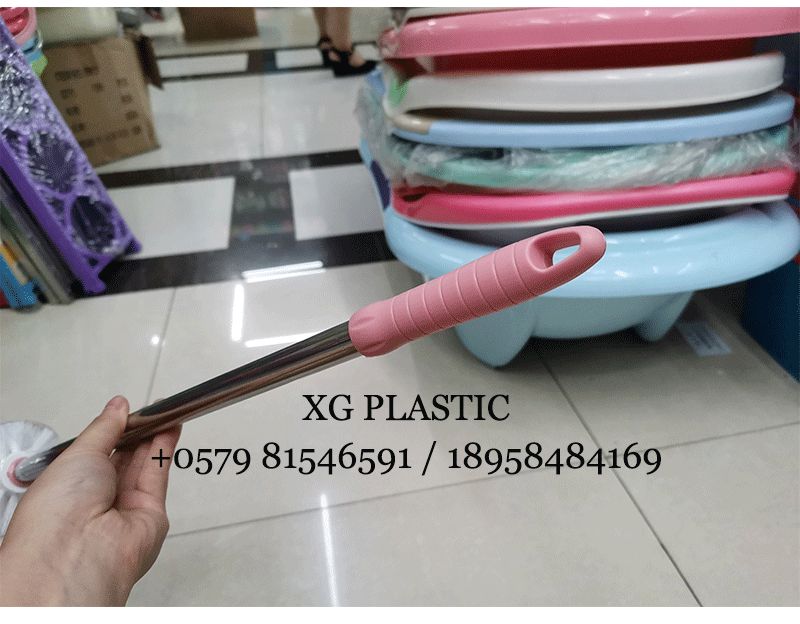 马桶刷不锈钢杆马桶刷塑料圆球刷厕所卫生间清洁刷耐用马桶刷子详情图2