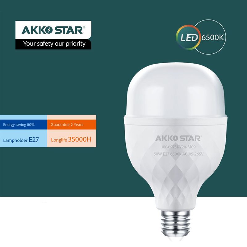 AKKOSTAR  照明灯泡 LED球泡节能灯护眼光源家用商用大功率灯细节图