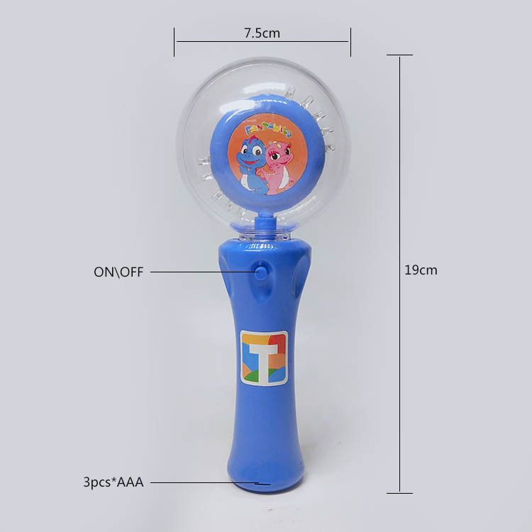 LED light-emitting rotating ball with electric LED rotating flashing stick, a popular Halloween gift detail image 2