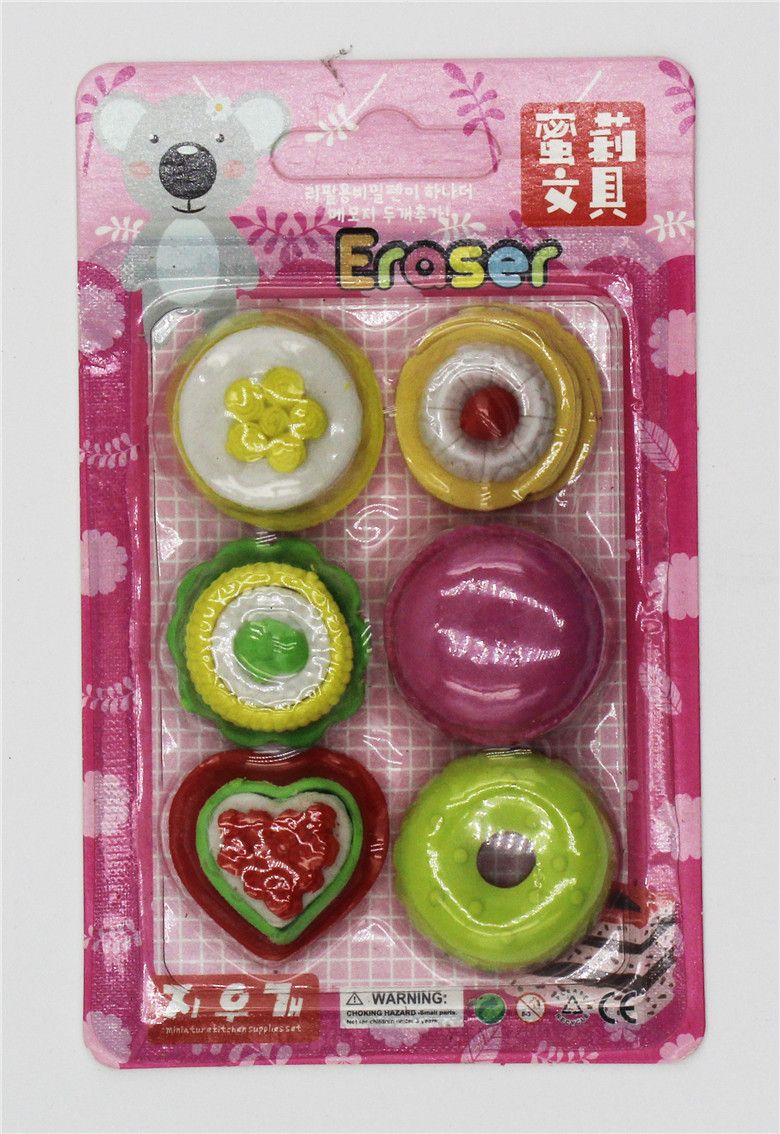 Xk-003造型橡皮食品造型甜甜圈饼干蛋糕马卡龙趣味橡皮详情图2