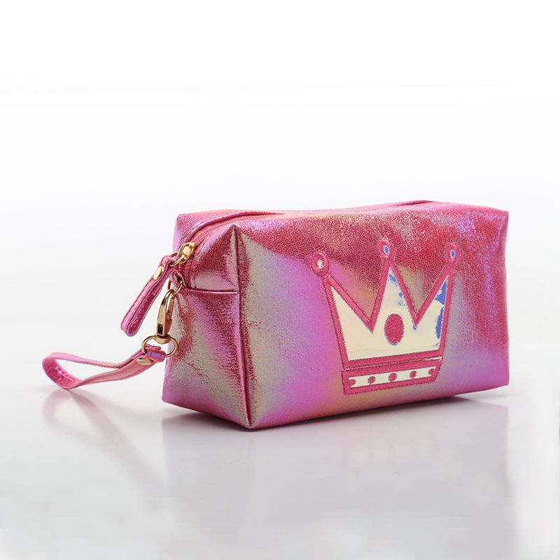 Phantom Color Crack Prince Bag, dazzling fabric makeup bag, hand-held storage bag detail image 9